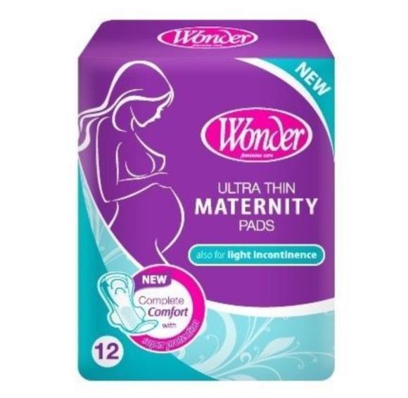 Maternity Pads Ultra Thin with Wings Ultra Absorbent Incontinence 12pk