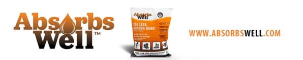 Bag of AbsorbsWell, the best oil absorption clean up product on the market