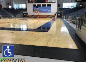 Court Edge reducer ramps for ADA compliance on basketball courts
