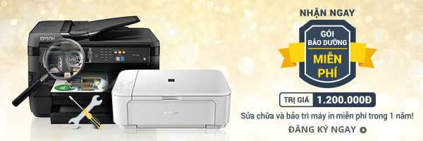 Miễn phí sửa chữa và bảo trì máy in 1 năm