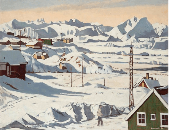 Illulissat, 1988, huile sur toile, 113 x 146 cm