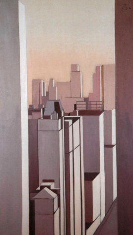 Manhattan n°2, 1972, huile sur toile, 193 x 113cm